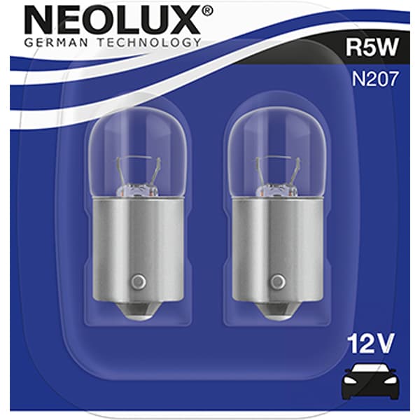 Set 2 becuri Halogen NEOLUX N207-02B, R5W, 5W, 12V
