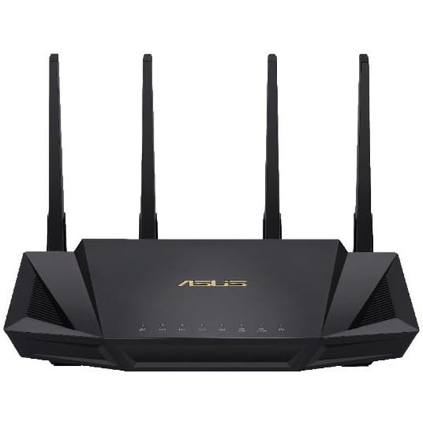 Router Wireless Gigabit ASUS AX3000 RT-AX58U, Wi-Fi 6, Dual-Band 574 + 2402 Mbps, negru