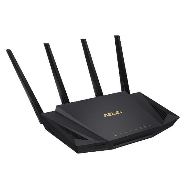 Router Wireless Gigabit ASUS AX3000 RT-AX58U, Wi-Fi 6, Dual-Band 574 + 2402 Mbps, negru