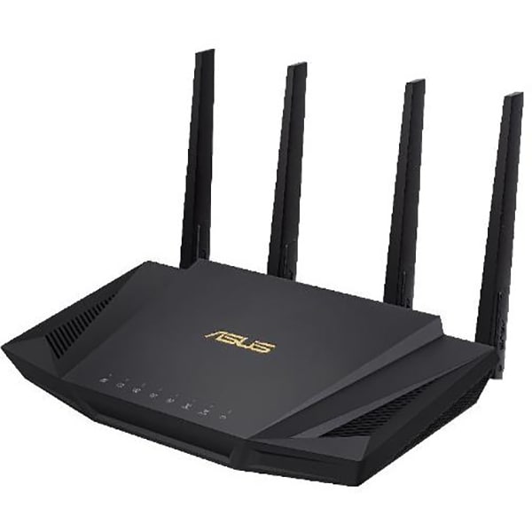 Router Wireless Gigabit ASUS AX3000 RT-AX58U, Wi-Fi 6, Dual-Band 574 + 2402 Mbps, negru