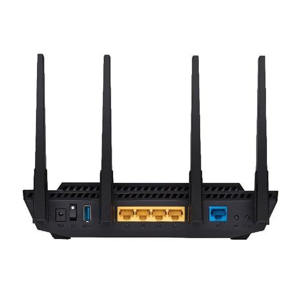 Router Wireless Gigabit ASUS AX3000 RT-AX58U, Wi-Fi 6, Dual-Band 574 + 2402 Mbps, negru