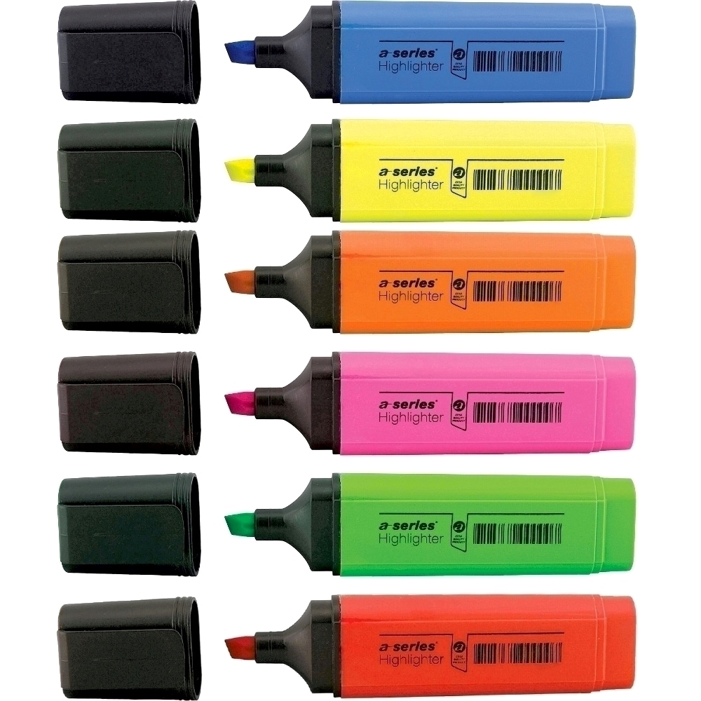 Textmarker A-SERIES, 1-5 mm, 6 culori