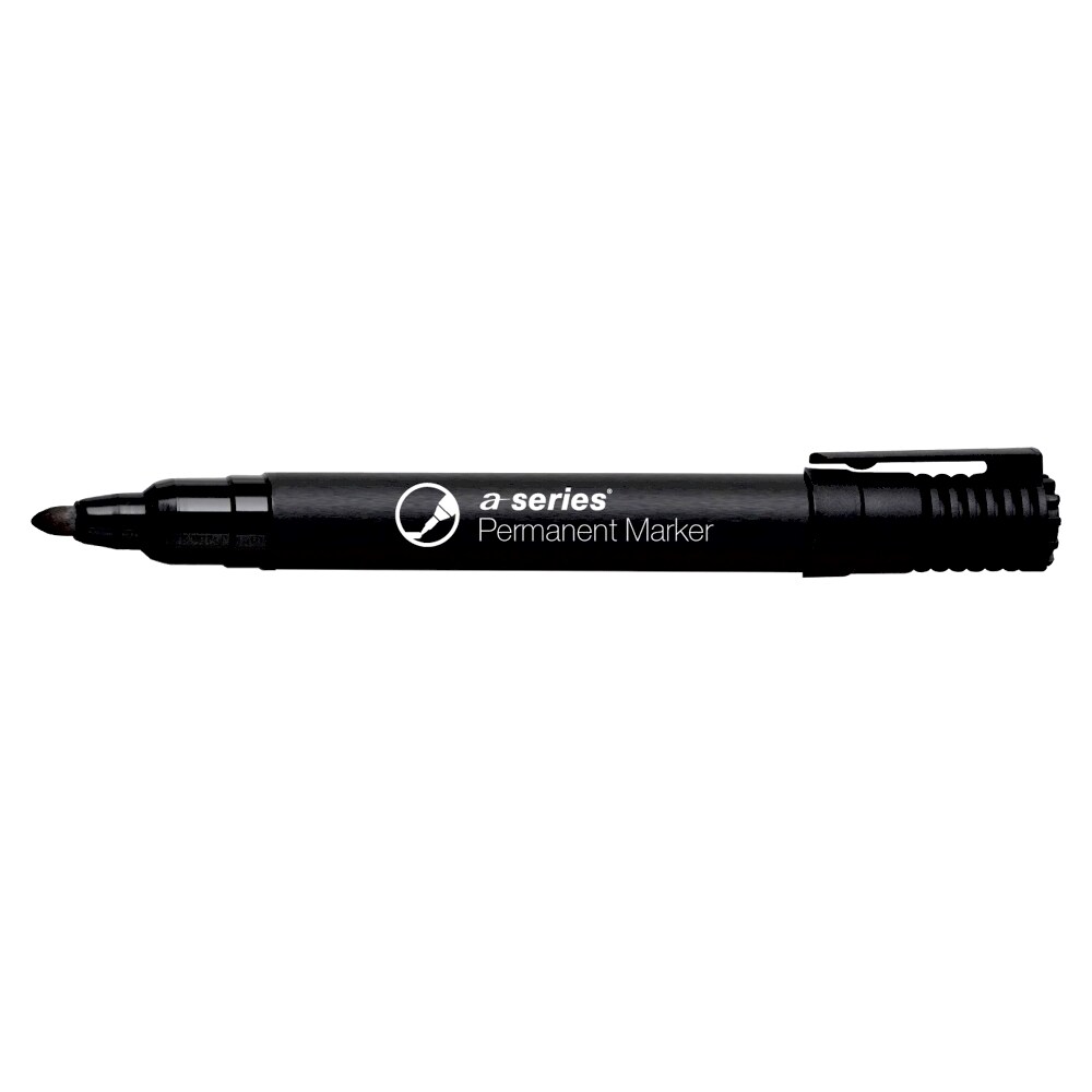 Marker permanent A-SERIES, 2 mm, negru