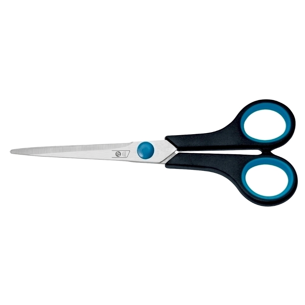Foarfeca soft grip A-SERIES, 14 cm, otel inoxidabil, negru