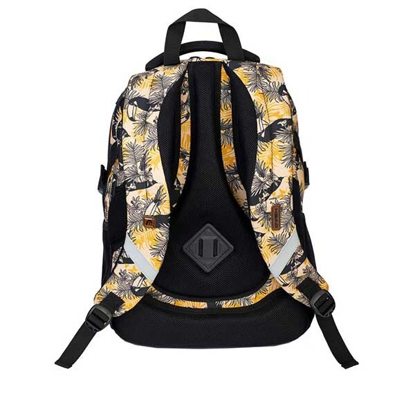 Ghiozdan HEAD HD-88, negru-galben