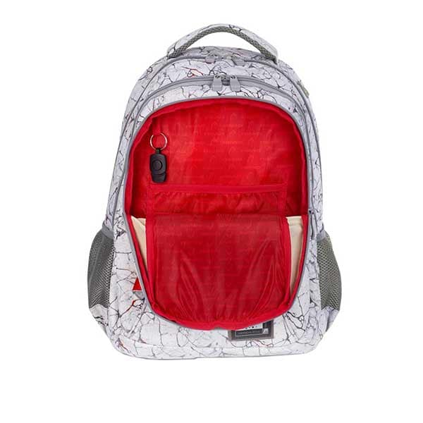 Ghiozdan HEAD HD-319, alb-gri