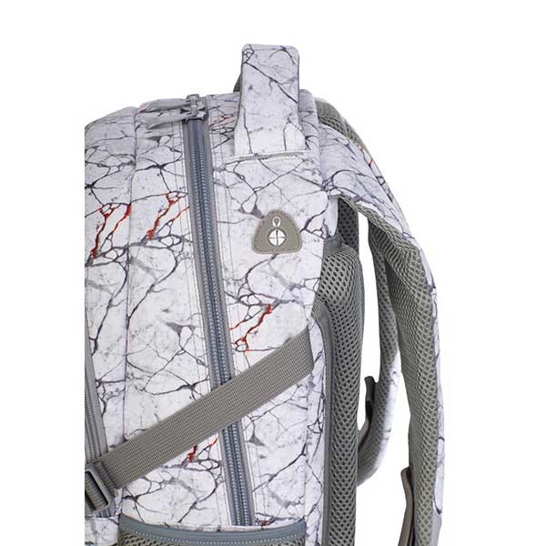 Ghiozdan HEAD HD-319, alb-gri