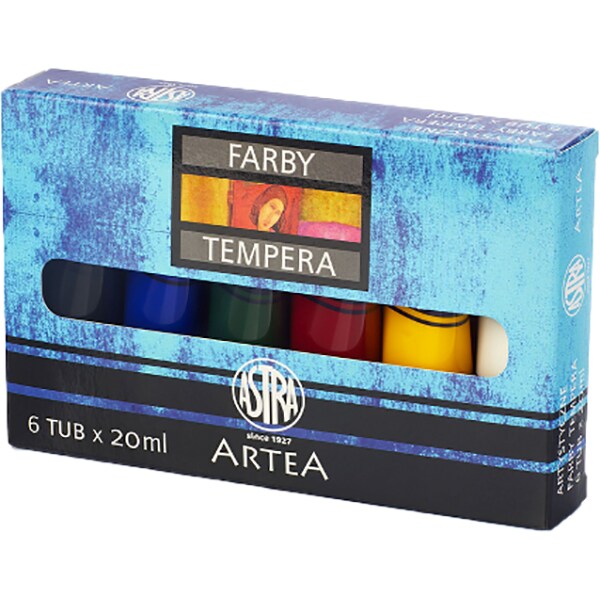 Tempera ASTRA, 20 ml, 6 culori