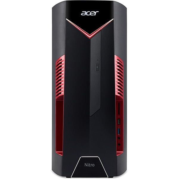 Sistem Desktop Gaming ACER Nitro N50-110, AMD Ryzen 5-3500 pana la 4.1GHz, 8GB, SSD 256GB, NVIDIA GeForce GTX 1650 4GB, Free DOS