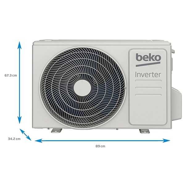 Aer conditionat BEKO BEVPI240, 24000 BTU, A++/A+, Functie Incalzire, Inverter, kit instalare inclus, alb