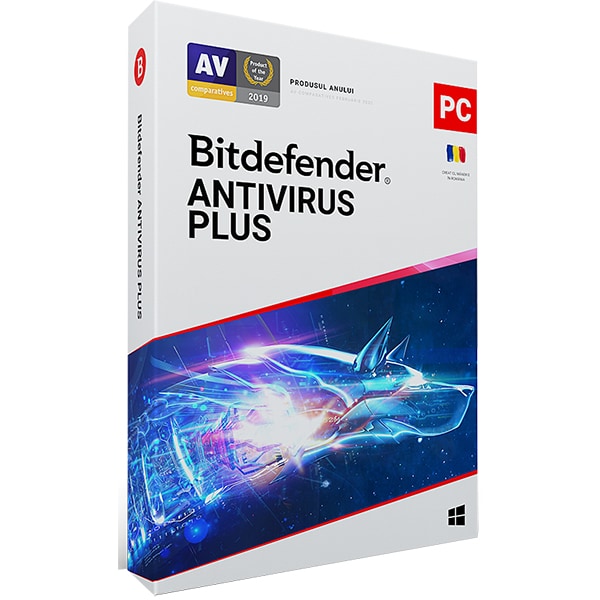 Antivirus BITDEFENDER Antivirus Plus, 2 ani, 3 PC, Retail