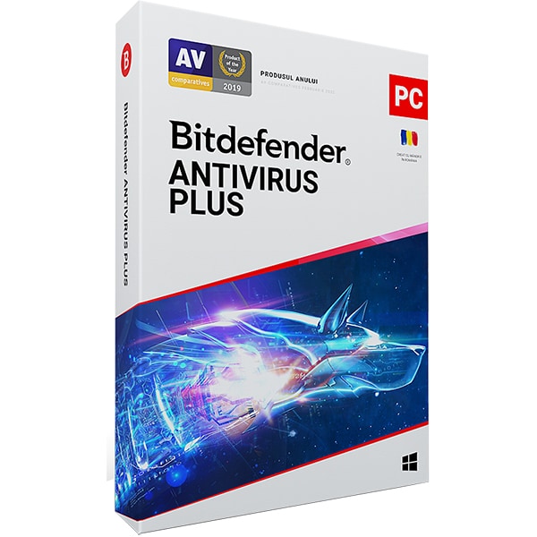 BITDEFENDER Antivirus Plus 2020, 1 an, 3 PC
