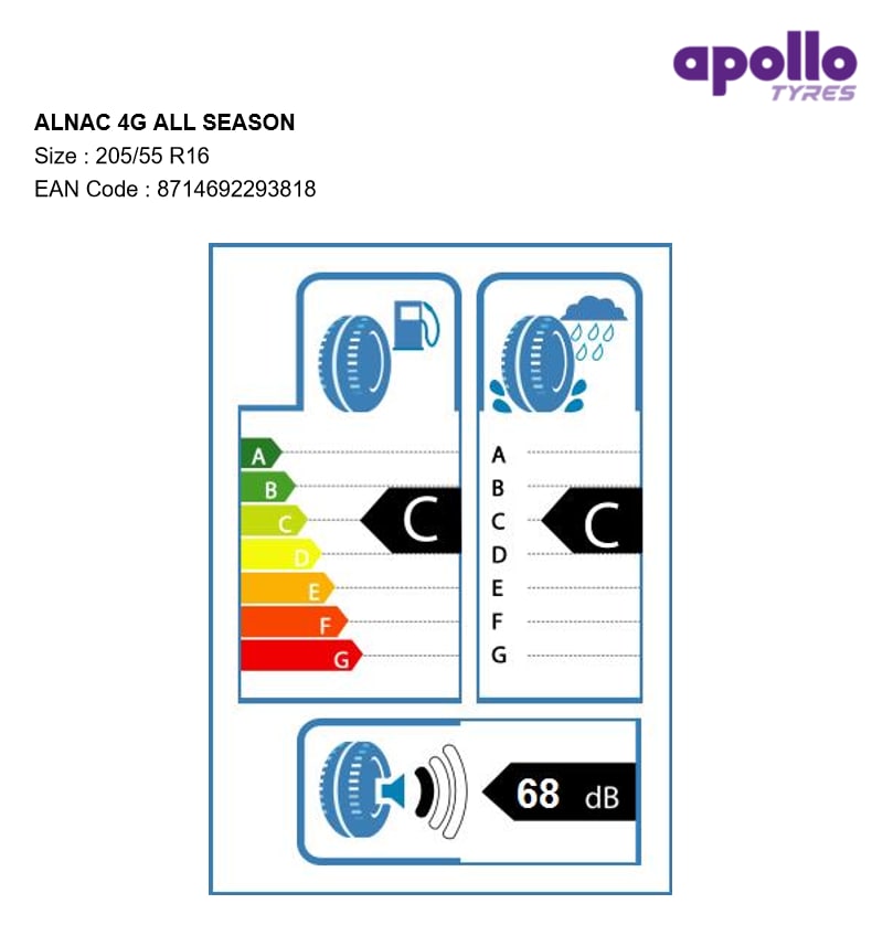Anvelopa all season APOLLO Alnac 4G All Season 205/55 R16 91H