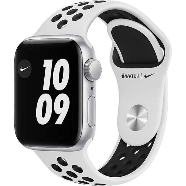 APPLE Watch Nike SE, 40mm Silver Aluminium Case, Pure Platinum/Black Nike Sport Band