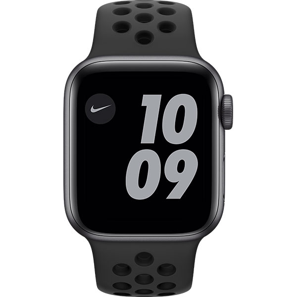 APPLE Watch Nike SE (v2) GPS, 40mm Space Grey Aluminium Case, Anthracite/Black Nike Sport Band
