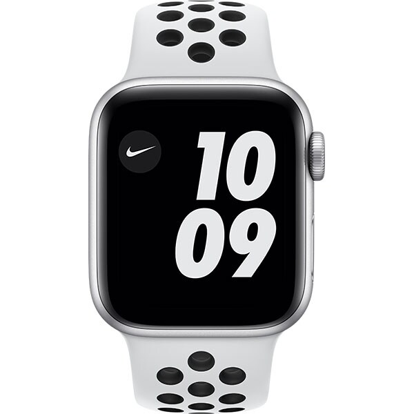 APPLE Watch Nike Series 6 GPS + Cellular, 44mm Silver Aluminium Case, Pure Platinum/Black Nike Sport Band