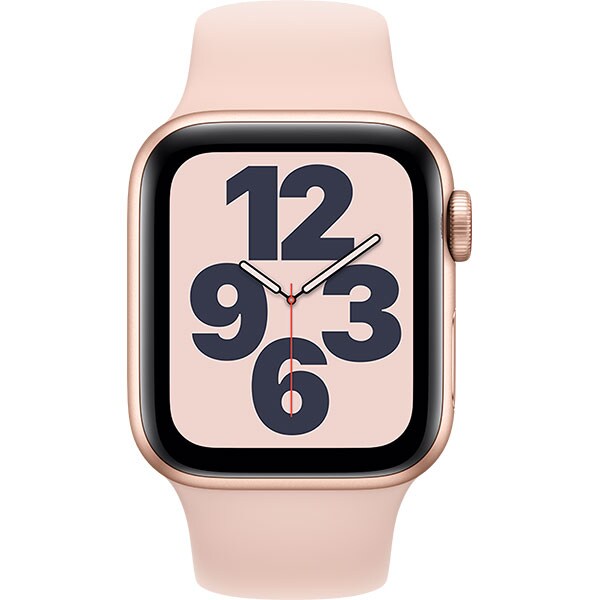 APPLE Watch SE GPS + Cellular, 40mm Gold Aluminium Case, Pink Sand Sport Band