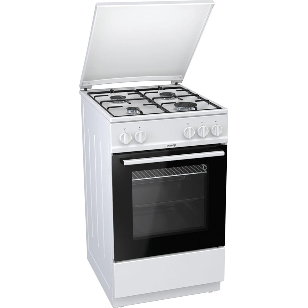 Aragaz GORENJE G5111WJ, 4 arzatoare, gaz, L 50 cm, alb