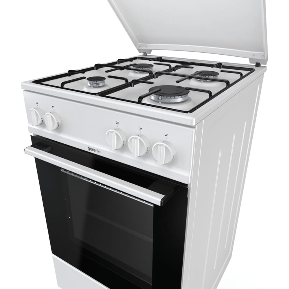Aragaz GORENJE G5111WJ, 4 arzatoare, gaz, L 50 cm, alb
