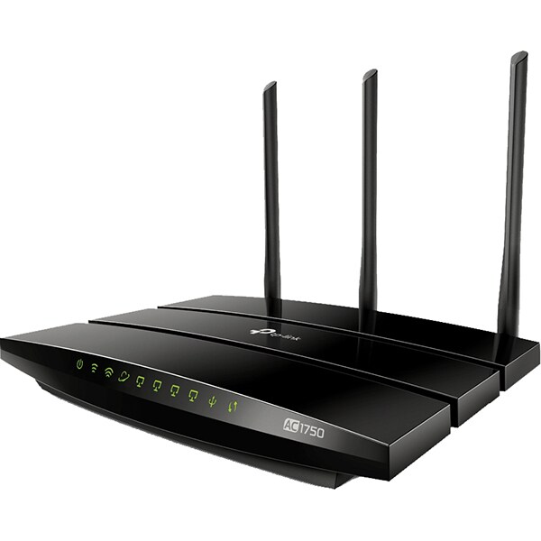 Router Wireless Gigabit TP-LINK Archer A7 AC1750, Dual Band 450 + 1300 Mbps, USB 2.0, negru