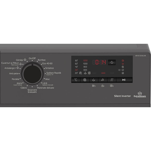 Masina de spalat rufe frontala ARCTIC AB101223XLAB, 10 kg, 1200rpm, Clasa B, antracit