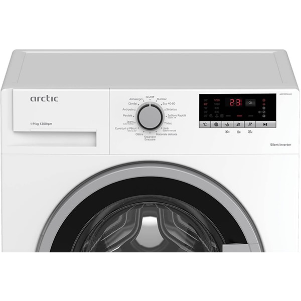 Masina de spalat rufe frontala ARCTIC AB91223XLW5, 9 kg, 1200rpm, Clasa B, alb