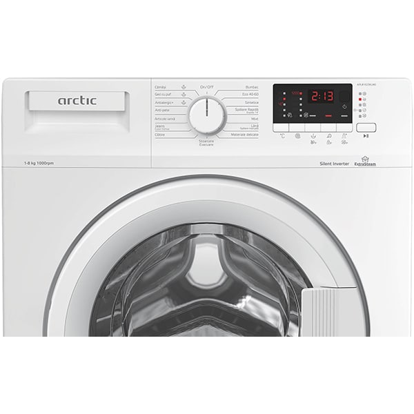 Masina de spalat rufe frontala ARCTIC APL81023XLW0, 8 kg, 1000rpm, Clasa C, alb