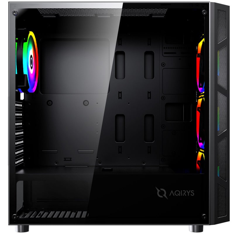 Carcasa PC AQIRYS Arcturus ARGB, USB 3.0, fara sursa, negru