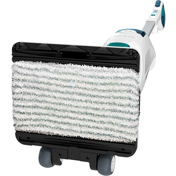 Aspirator vertical cu abur ROWENTA Clean&Steam Revolution RY7777WH, 0.47l, 1500W, alb-albastru