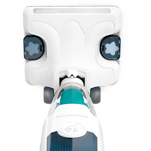 Aspirator vertical cu abur ROWENTA Clean&Steam Revolution RY7777WH, 0.47l, 1500W, alb-albastru