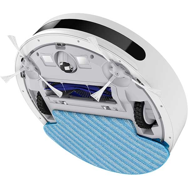 Aspirator robot ROWENTA X-Plorer Serie 75 Total Care RR7687WH, 0.4l, 14.4V, autonomie max 150 min, Navigatie laser, functie mop, alb