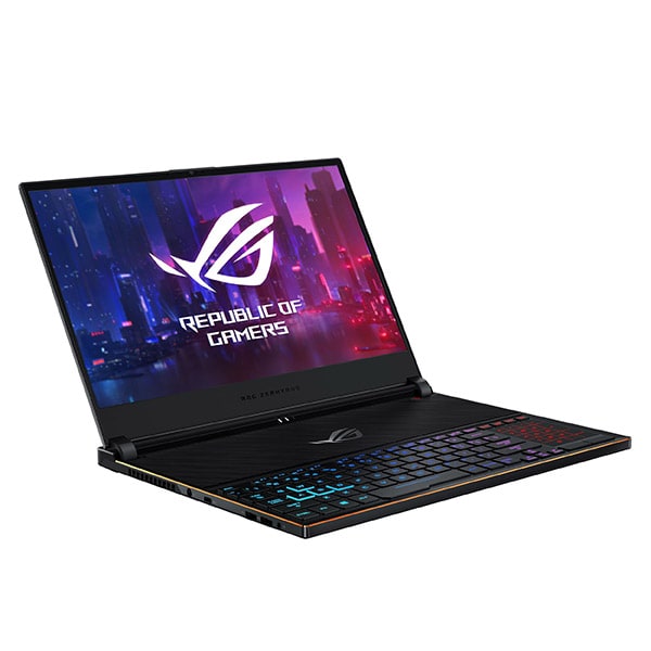 Laptop Gaming ASUS ROG Zephyrus S GX531GXR-AZ033T, Intel Core i7-9750H pana la 4.5GHz, 15.6" Full HD, 16GB, SSD 512GB, NVIDIA GeForce RTX 2080 8GB, Windows 10 Home, negru