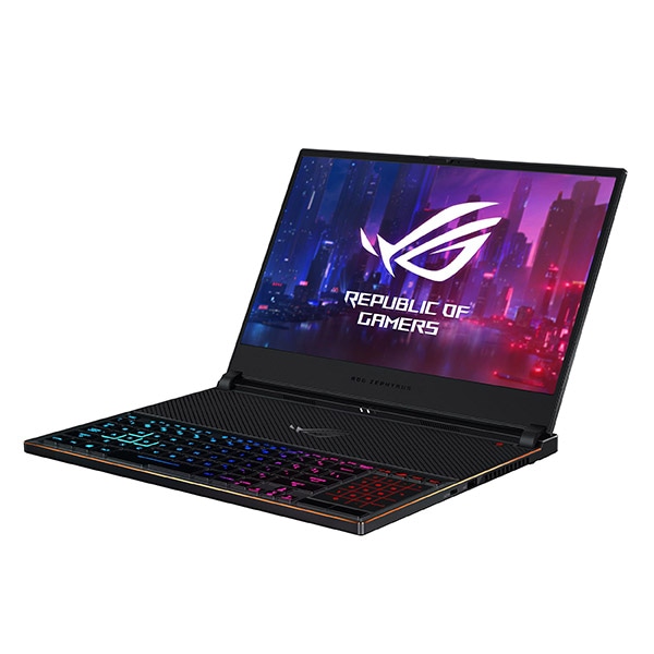 Laptop Gaming ASUS ROG Zephyrus S GX531GXR-AZ033T, Intel Core i7-9750H pana la 4.5GHz, 15.6" Full HD, 16GB, SSD 512GB, NVIDIA GeForce RTX 2080 8GB, Windows 10 Home, negru