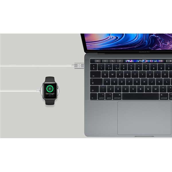 Incarcator wireless pentru Apple Watch, PROMATE AuraCord-C, alb