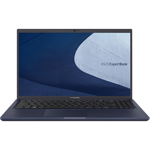Laptop ASUS ExpertBook B1 B1500, Intel Core i7-1165G7 pana la 4.7GHz, 15.6" Full HD, 16GB, SSD 512GB, Intel Iris Xe, Windows 10 Pro, negru