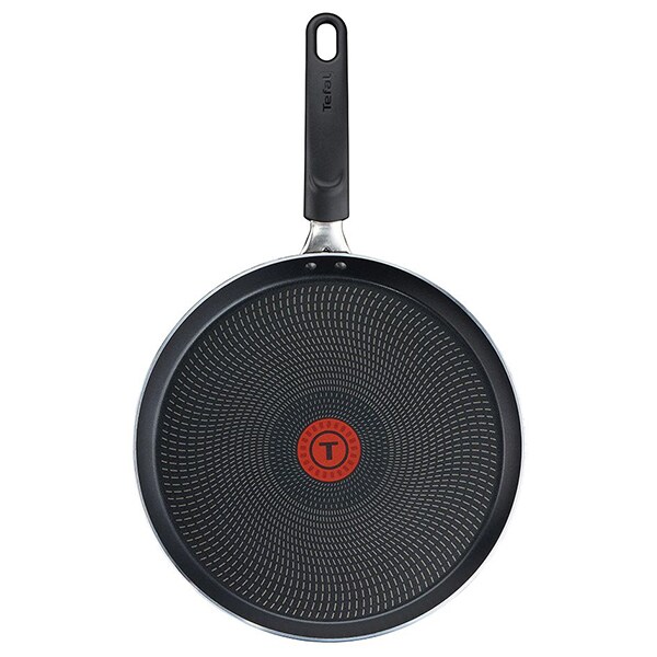 Tigaie clatite TEFAL Invissia B3091043, 25cm, invelis antiaderent, tehnologie Thermo-Spot, negru