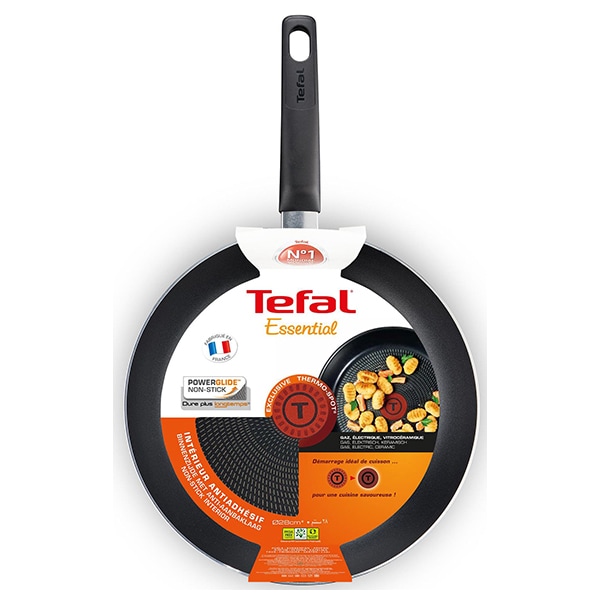 Tigaie clatite TEFAL Invissia B3091043, 25cm, invelis antiaderent, tehnologie Thermo-Spot, negru