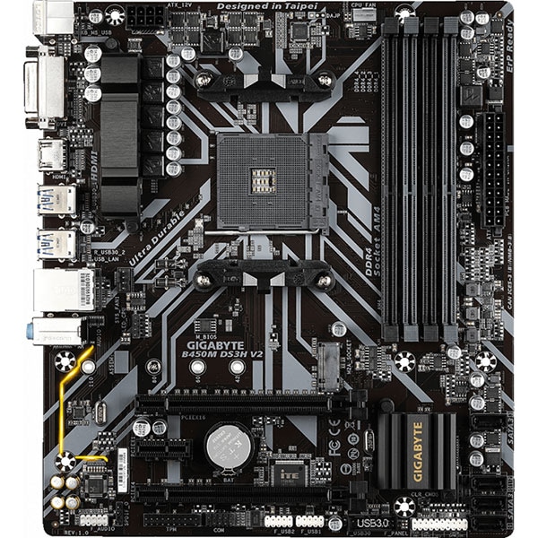 Placa de baza GIGABYTE B450M DS3H V2, Socket AM4, mATX