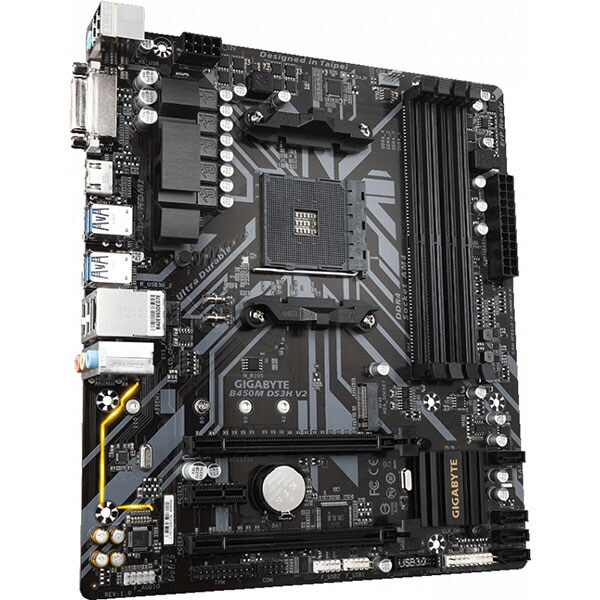 Placa de baza GIGABYTE B450M DS3H V2, Socket AM4, mATX