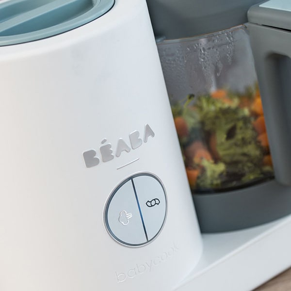 Robot de bucatarie BEABA Babycook Neo White Grey, 1250ml, alb-gri