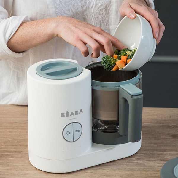 Robot de bucatarie BEABA Babycook Neo White Grey, 1250ml, alb-gri