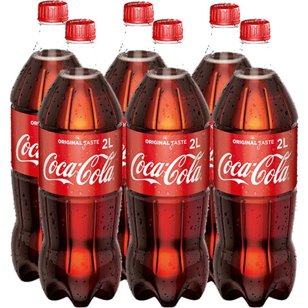 Bautura racoritoare carbogazoasa COCA-COLA bax 2L x 6 sticle