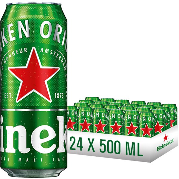 Bere blonda Heineken bax 0.5L x 24 cutii