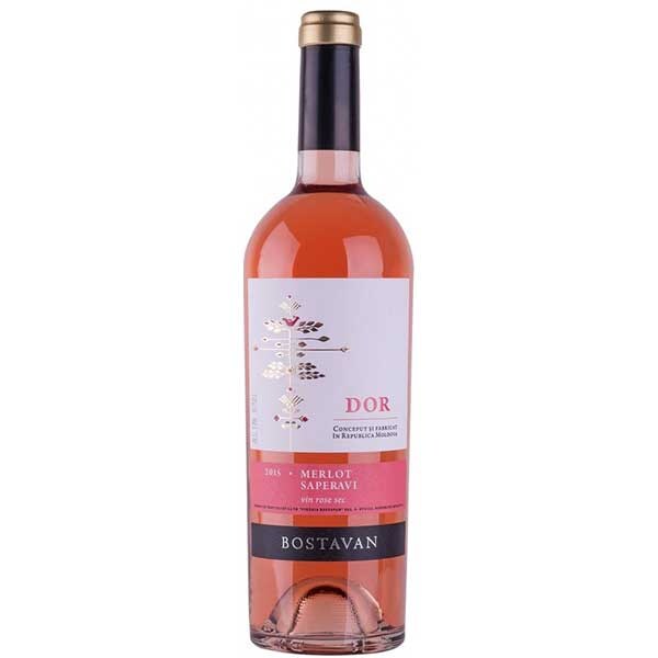 Vin rose sec Crama Bostavan Merlot & Saperavi, 0.75L