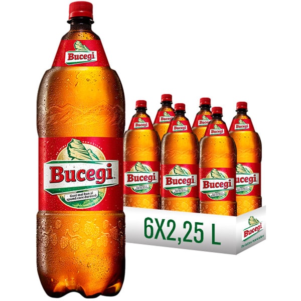 Bere blonda BUCEGI bax 2.25L x 6 sticle