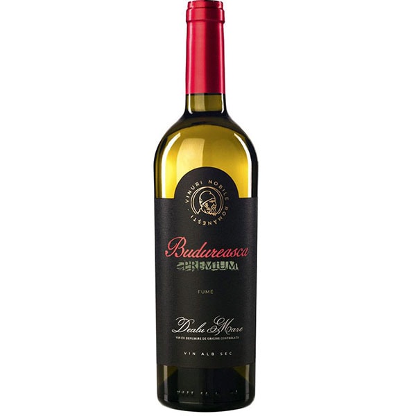 Vin alb demisec Budureasca Premium Fume 2019, 0.75L, bax 6 sticle