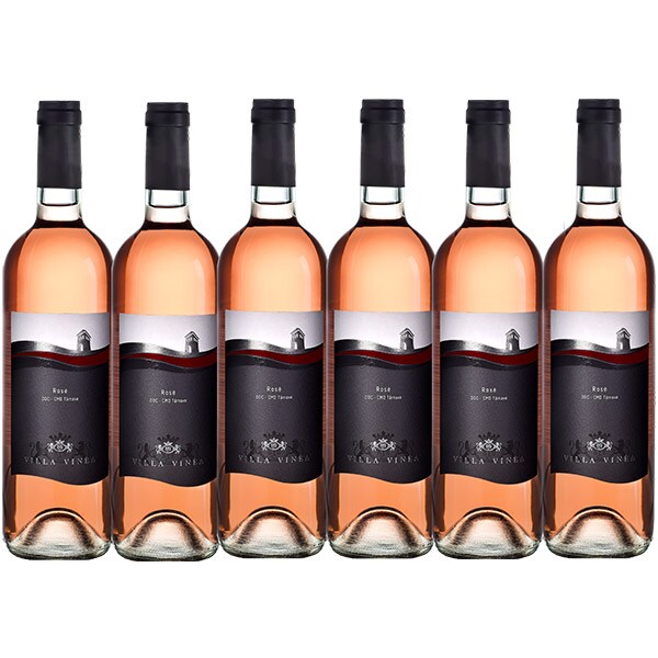 Vin rose sec Crama Villa Vinea Rose Pinot Noir Clasic, 0.75L, bax 6 sticle