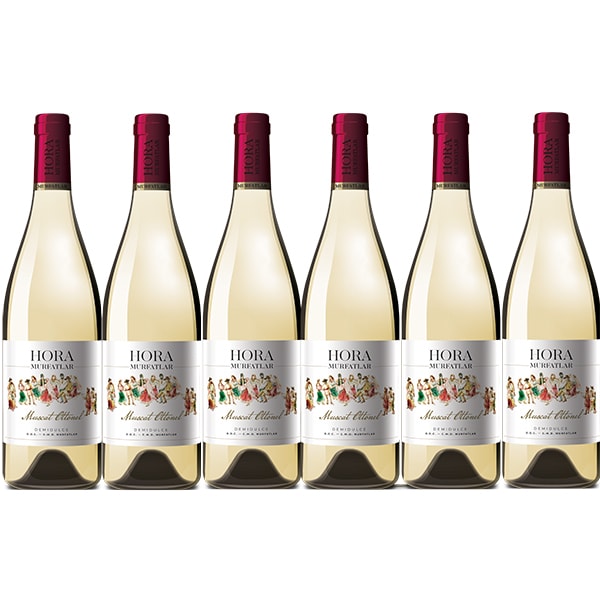 Vin alb demidulce Jidvei Hora Muscat Ottonel, 0.75L, 6 sticle
