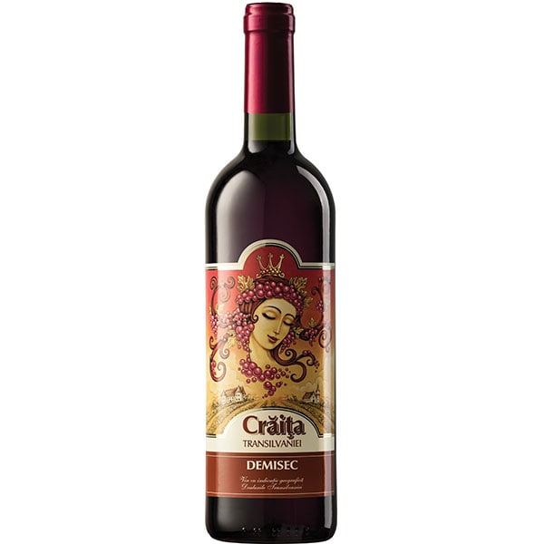 Vin rosu demisec Jidvei Craita Transilvaniei, 0.75L, 6 sticle