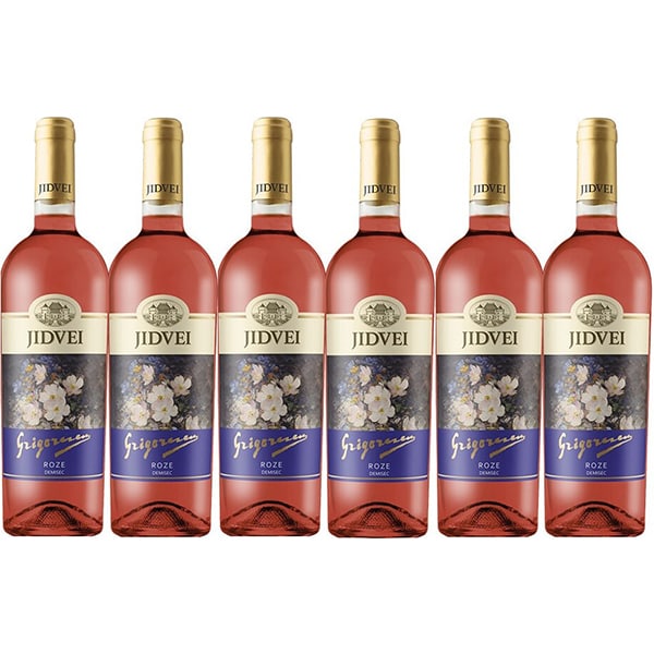 Vin rose demisec Jidvei Grigorescu Rose 2021, 0.75L, bax 6 sticle